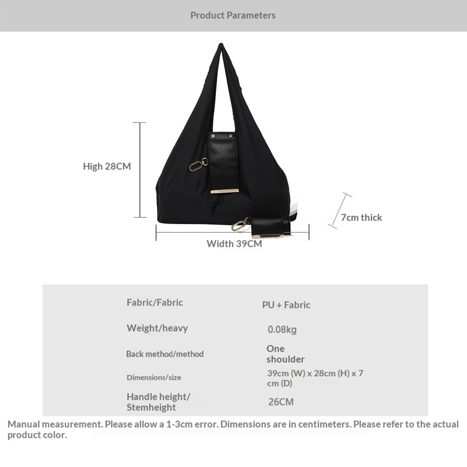 Mini Keychain Foldable Tote Bag